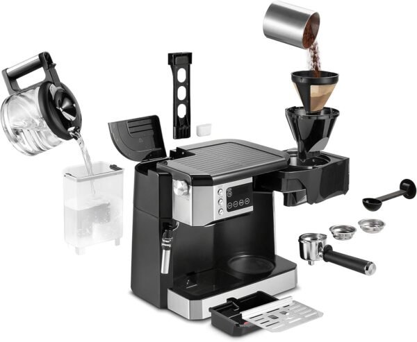 All-in-One Combination Coffee Maker & Espresso Machine with Advanced Adjustable Milk Frothier - Image 7